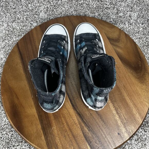 Converse x Woolrich Women’s 8 Mens 6 Chuck Taylor All-Star Hi Wool Black Shoes - Picture 7 of 10